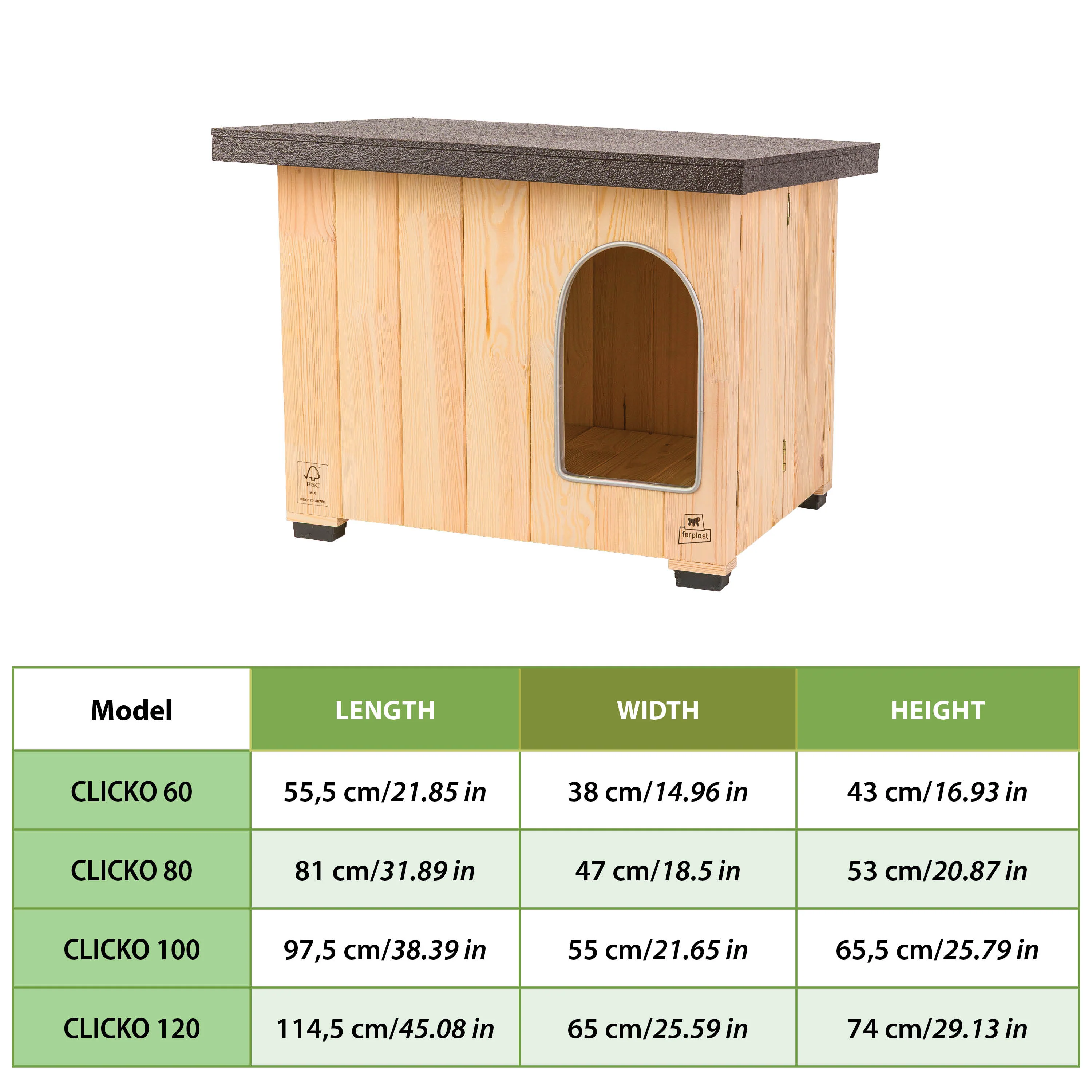 CLICKO cuccia in legno per cani - Image 9
