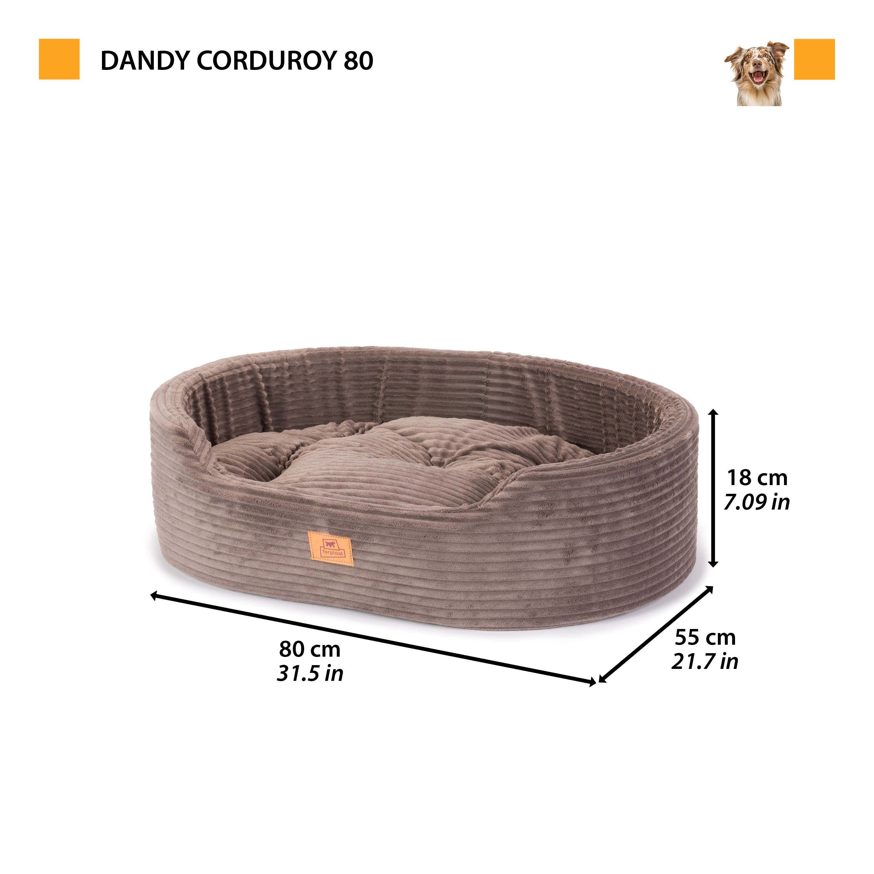 DANDY CORDUROY Cuccia divanetto con cuscino rimovibile per cani e gatti - Image 32