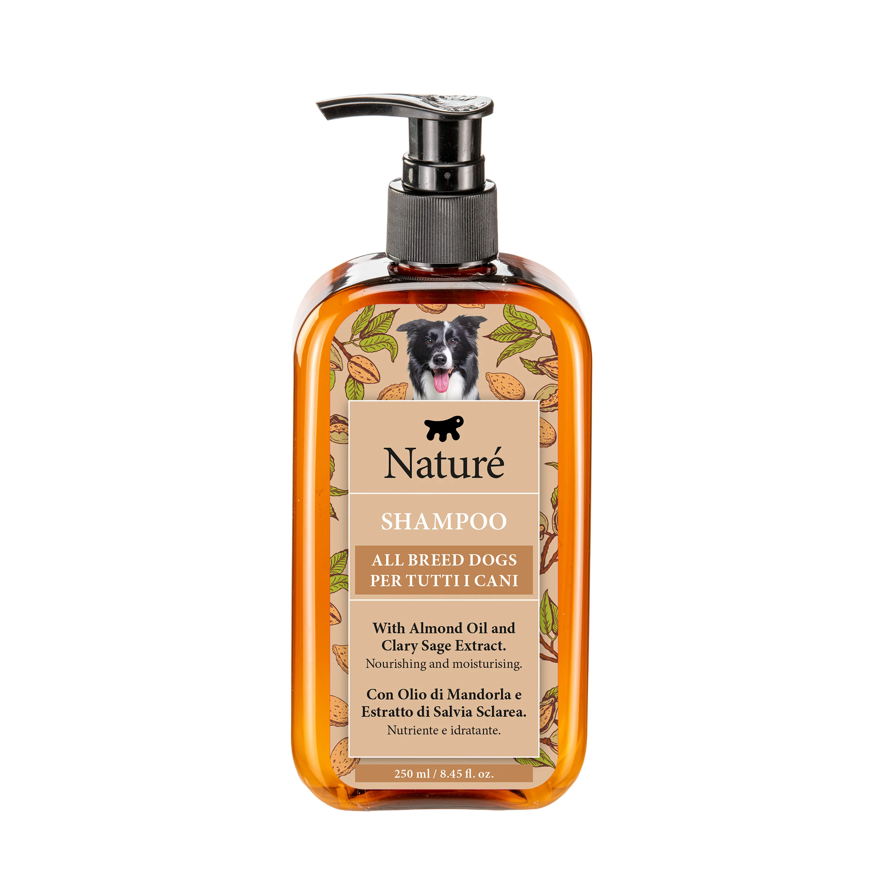 SHAMPOO PER CANI NATURÉ CON OLIO DI MANDORLA