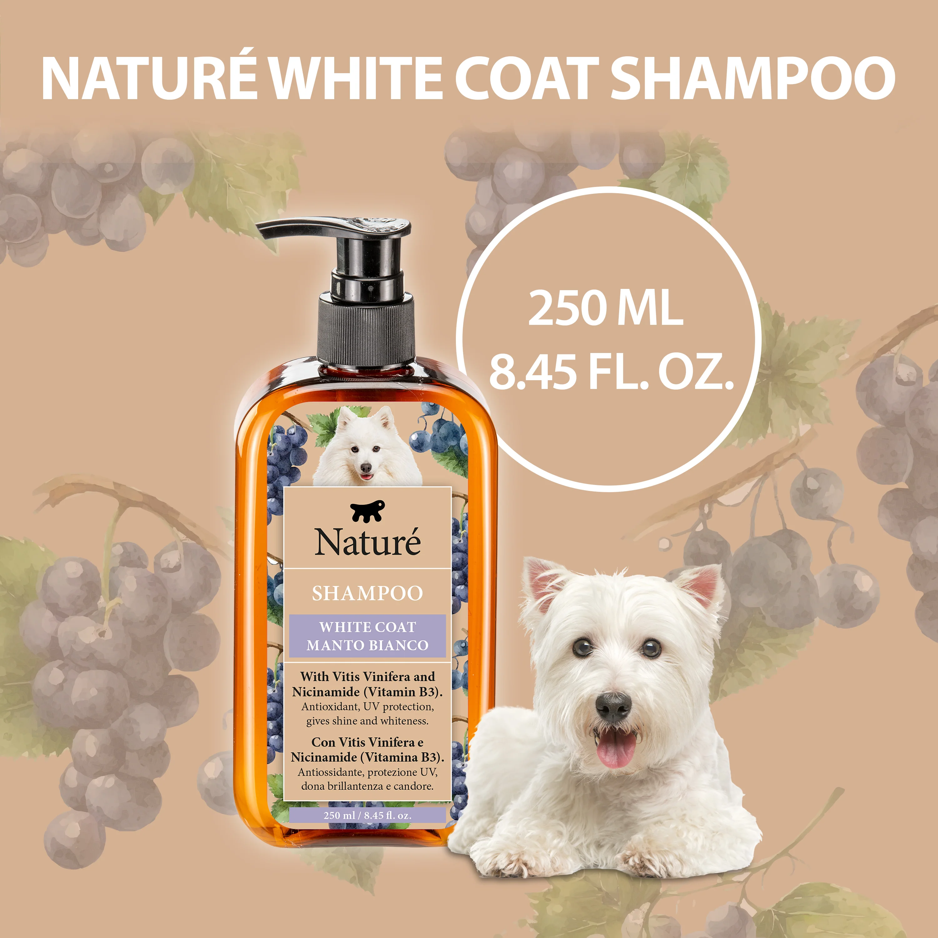 SHAMPOO NATURÉ PER CANI A MANTO BIANCO - Image 2
