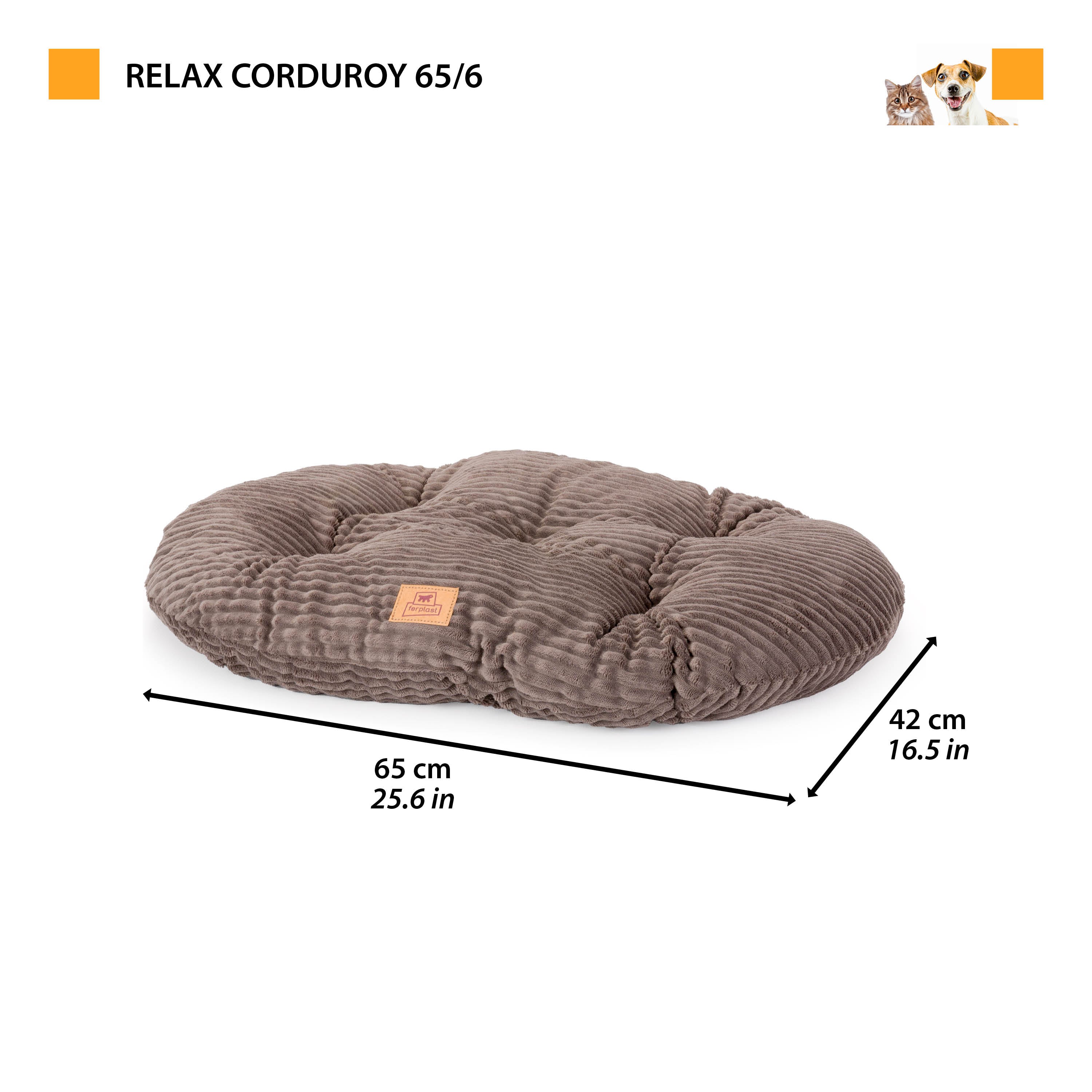RELAX CORDUROY Cuscino ovale per cani e gatti - Image 35