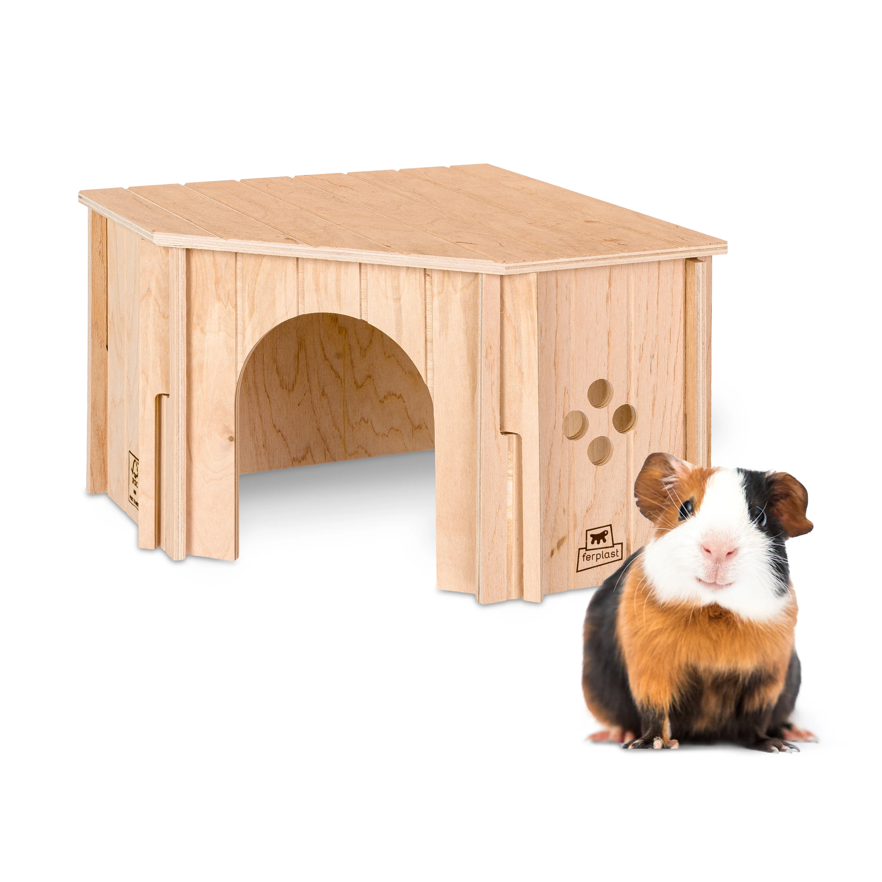 SIN CORNER Casetta in legno angolare per piccoli animali - Image 5